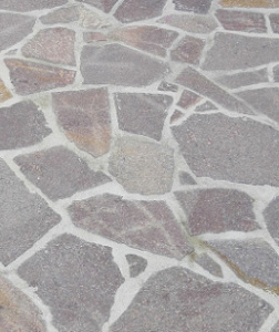 Porfyr - šedočervená tl. 1-3 cm