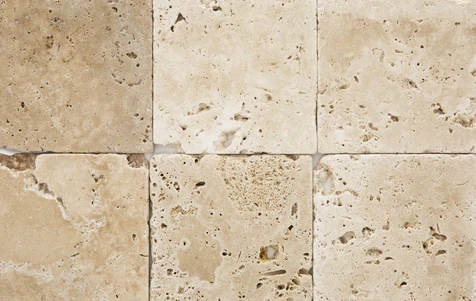 Travertine Gea Tumbled 10x10cm - 1cm