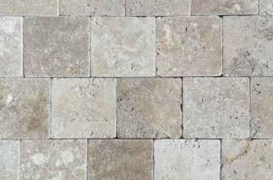 Cobbles Travertine Gea Tumbled 15,25x15,25cm - 3cm