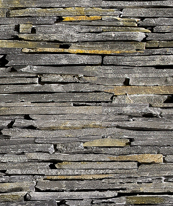 N3005 Black & Rusty Slate rohový díl - Hrubý (0,33 m2)
