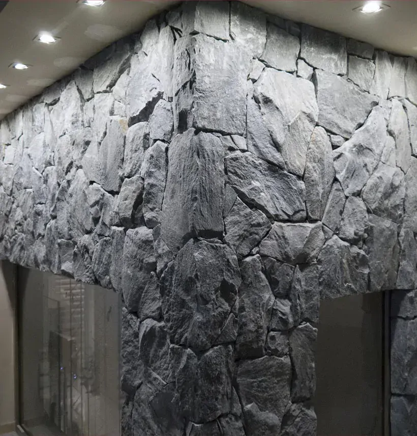 Rock Face Evenos Black - rohový díl